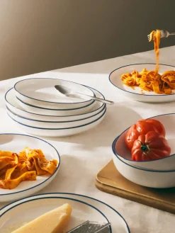 Westwing Collection Platos llanos de porcelana Facile, 2 uds.