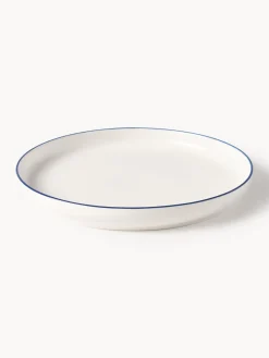 Westwing Collection Platos llanos de porcelana Facile, 2 uds.