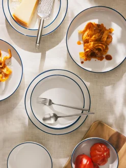 Westwing Collection Platos llanos de porcelana Facile, 2 uds.