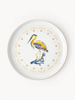 Westwing Collection Platos llanos Flamboyant, 4 uds.