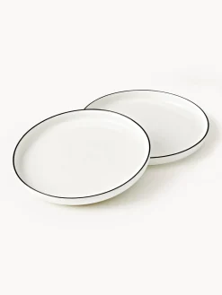 Westwing Collection Platos postre de porcelana Facile, 2 uds.^ Platos De Postre|Vajillas Completas