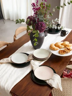 Bloomingville Platos postre pintados a mano Patrizia, 3 uds.