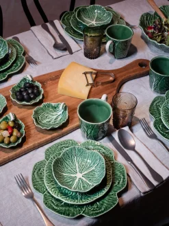 BORDALLO PINHEIRO Platos postre pintados a mano Cabbage, 2 uds.