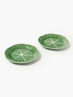 BORDALLO PINHEIRO Platos postre pintados a mano Cabbage, 2 uds.