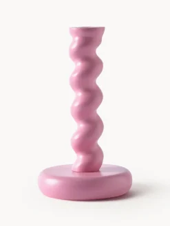 POLSPOTTEN Portavelas de metal artesanal Twister