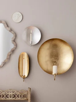 Bala Portavelas de pared de metal Round, Ø 47 cm