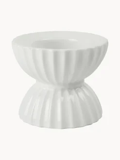 Lyngby Porcelaen Portavelas de porcelana con relieves Tura^ Portavelas|Jarrones
