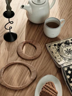 Broste Copenhagen Posavasos de ratán Tini, 2 uds.^ Posavasos|Vajillas Completas