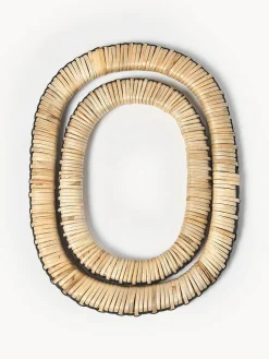 Ferm Living Posavasos de ratán y madera de mango Weave, 2 uds.^ Posavasos|Vajillas Completas