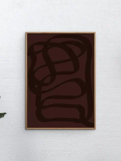 POSTER & FRAME Póster Burgundy Burgundy