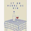 POSTER & FRAME Póster Et Un Verre de Vin