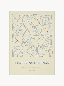Paper Collective Póster Flores Nocturnas 01^ Pósters|Jarrones