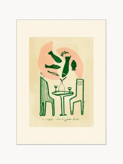 POSTER & FRAME Póster Green Lemon Fish^ Pósters|Jarrones