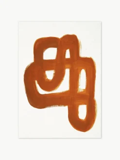 Paper Collective Póster Orange Brush^ Pósters|Jarrones