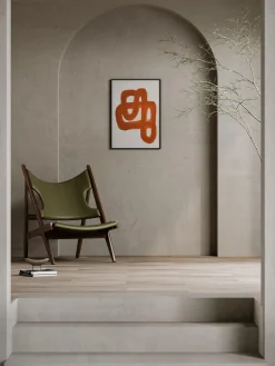 Paper Collective Póster Orange Brush^ Pósters|Jarrones