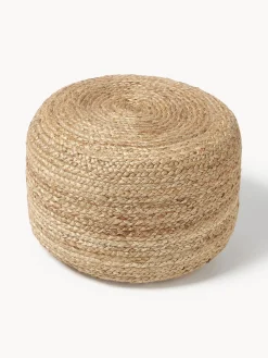 Westwing Collection Puf artesanal de yute Bono