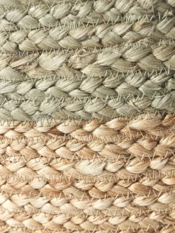 Westwing Collection Puf artesanal de yute Bono^ Mantas|Cojines Para Suelo Y Pufs