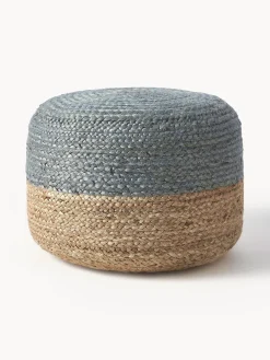Westwing Collection Puf artesanal de yute Bono