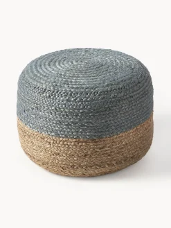 Westwing Collection Puf artesanal de yute Bono