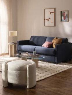 Westwing Collection Puf de borreguillo con espacio de almacenaje Benji^ Pufs Y Otomanos|Pufs Y Otomanos