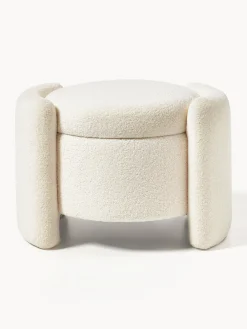 Westwing Collection Puf de borreguillo con espacio de almacenaje Benji^ Pufs Y Otomanos|Pufs Y Otomanos