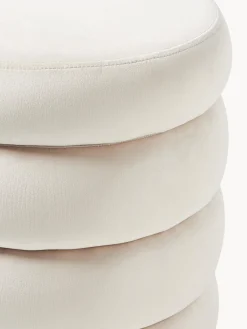 Westwing Collection Puf de terciopelo con espacio de almacenamiento Alto