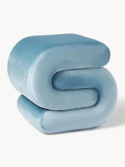 Westwing Collection Puf de terciopelo Merle^ Pufs Y Otomanos|Pufs Y Otomanos