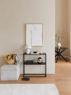 Westwing Collection Puf en tejido bouclé con espacio de almacenamiento Winou^ Pufs Y Otomanos|Pufs Y Otomanos