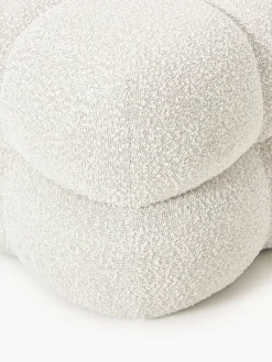 Westwing Collection Puf en tejido bouclé Ellie
