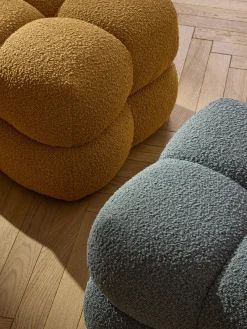Westwing Collection Puf en tejido bouclé Ellie^ Pufs Y Otomanos|Pufs Y Otomanos