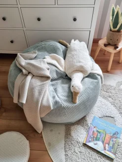 Niños Funzy Puf infantil artesanal de pana Flora