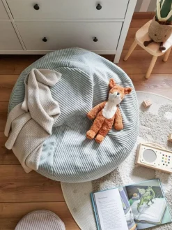 Niños Funzy Puf infantil artesanal de pana Flora