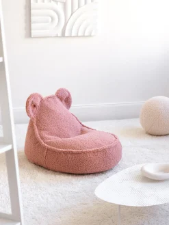 Wigiwama Puf infantil de borreguillo Bear^Niños Decoración Infantil|Puf Infantiles