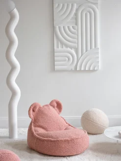Wigiwama Puf infantil de borreguillo Bear^Niños Decoración Infantil|Puf Infantiles