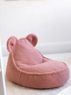 Wigiwama Puf infantil de borreguillo Bear^Niños Decoración Infantil|Puf Infantiles
