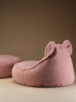 Wigiwama Puf infantil de borreguillo Bear^Niños Decoración Infantil|Puf Infantiles