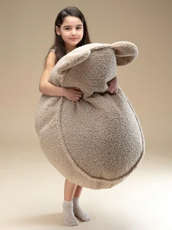 Wigiwama Puf infantil de borreguillo Bear^Niños Decoración Infantil|Puf Infantiles