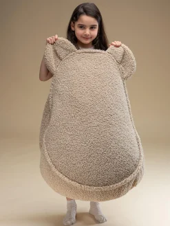 Wigiwama Puf infantil de borreguillo Bear^Niños Decoración Infantil|Puf Infantiles