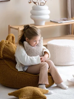 Wigiwama Puf infantil de borreguillo Bear^Niños Decoración Infantil|Puf Infantiles