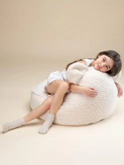 Wigiwama Puf infantil de borreguillo Bear^Niños Decoración Infantil|Puf Infantiles