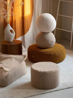 Wigiwama Puf infantil de borreguillo Sugar, Ø 65 cm^Niños Decoración Infantil|Puf Infantiles