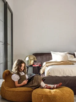 Wigiwama Puf infantil de borreguillo Sugar, Ø 65 cm^Niños Decoración Infantil|Puf Infantiles