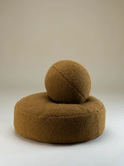 Wigiwama Puf infantil de borreguillo Sugar, Ø 65 cm^Niños Decoración Infantil|Puf Infantiles