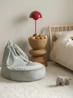 Wigiwama Puf infantil de terciopelo Bunny^Niños Decoración Infantil|Puf Infantiles