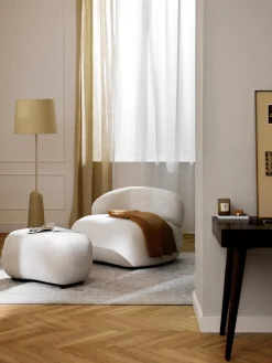 Westwing Collection Puf reposapiés Alba