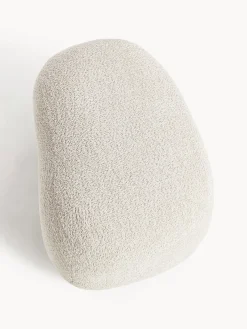 Westwing Collection Puf reposapiés de borreguillo bouclé Alba