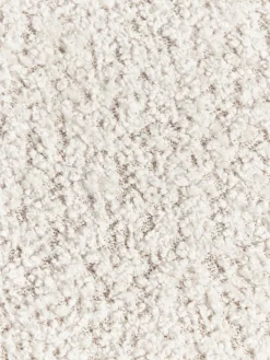 Westwing Collection Puf reposapiés de borreguillo bouclé Alba