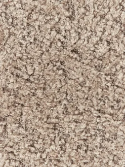 Westwing Collection Puf reposapiés de borreguillo bouclé Alba