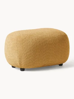 Westwing Collection Puf reposapiés de borreguillo bouclé Alba^ Reposapiés|Sofás