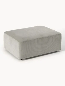 Westwing Collection Puf reposapiés de pana Melva, An 99 x F 72 cm